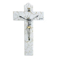 Italian Cross Murano Glass/Silver