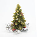 Italian Silver Candleholder with Christmas Tree