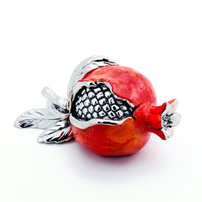 Italian Silver Red Small Pomegranate
